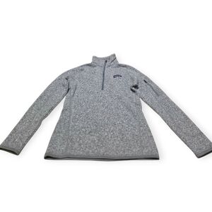 Patagonia Gray Fleece Marled 1/4 Zip Pullover Better Sweater